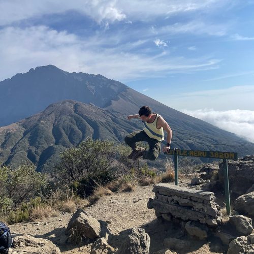 Mount Meru the ash cone