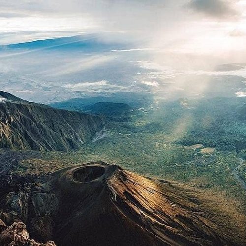 Mount Meru the ash cone